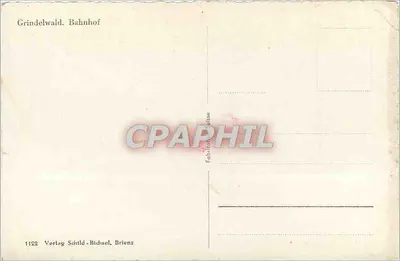 Grindelwald — Stacja — Verlag Schild-Bichsel, Brienz — Rewers