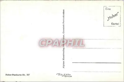 Zamek Neuschwanstein — widok panoramiczny — H. Huber, n° 207 — Rewers