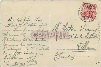 Köln, Grossstadt leben — Dom — uitgever Verlag R. & M. Wachsmuth, n°19 — Achterkant