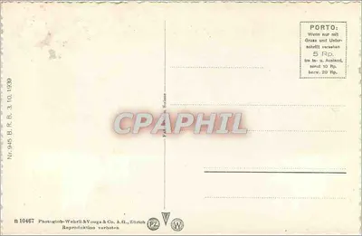 St. Gallen — vista aérea — Photoglob-Wehrli & Vouga & Co. A.G., Zurique, n° 10467 — Verso
