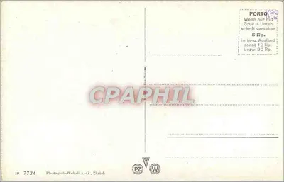 Rigi-Kulm — Nebelmeer und Alpen — Photoglob-Wehrli A.-G., Zürich — Verso