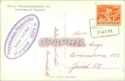 Jezioro Murgsee — widok panoramiczny — Passantenhäus Fischerhütte, 1825 m — Rewers