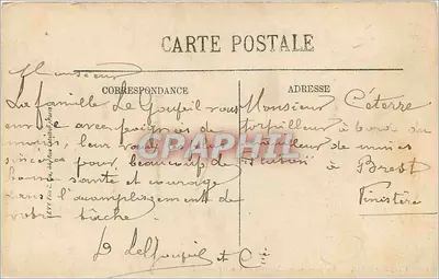 Cherbourg — A Doca e os Navios de Guerra — LL. — N°16 — Verso