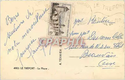 Fary Le Tréport — wydawca A. Terrier, nr 4905 — Rewers