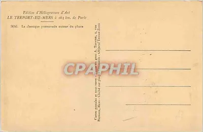 Le Tréport-Eu-Mers — Klasyczna wycieczka wokół farby — Wydawnictwo Héliogravure d'Art — Rewers