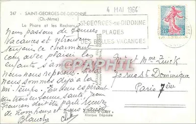 Farol e os Rochos de Sèvres — Saint-Georges-de-Didonne — Edições Gaby — Verso