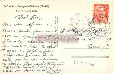 Saint-Georges-de-Didonne — O farol e a ponta — Edições Gaby — Verso