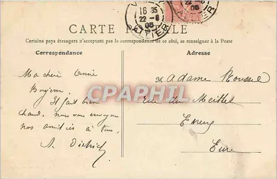 Vichy - Kasyno - Sala Gier — B. F., PARIS, n°28 — Rewers