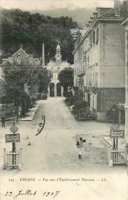 Uriage — Vista em direção ao Estabelecimento Termal — LL. n°223