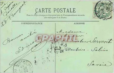 Uriage — Vista em direção ao Estabelecimento Termal — LL. n°223 — Verso