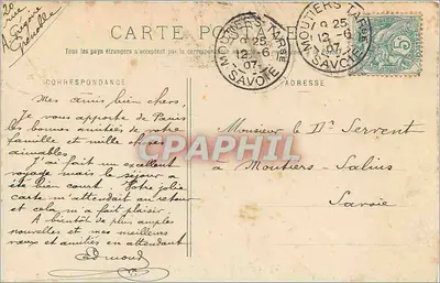 Grenoble — Pałac Sądowy — Chiché A. V. — Zbiór L. P., Grenoble — nr 204 — Rewers