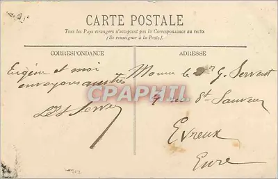 LYON — Vue d'ensemble de la Cathédrale St-Jean et du Coteau de Fourvières — Éditeur : IMPRIMÉ SUR LA CARTE — Verso