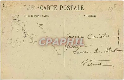 Poitiers — Vue prise du Pont Joubert — N. G. — Rewers