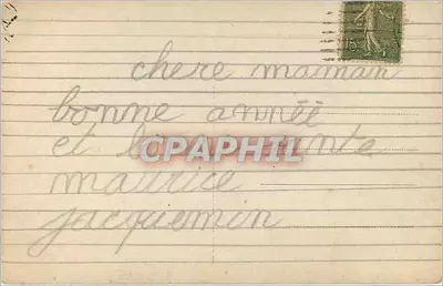 Criança em traje de soldado — Boa Ano 1918 — Furia — Verso
