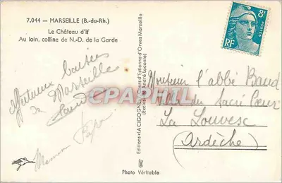 Zamek If — wzgórze NMP Garde — Wydawnictwo La Cigogne — Rewers