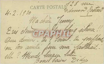 Il Canigou (2.785 m.) — visibile da N.-D. de la Garde (Marseille) al tramonto — Cartolina postale della Bastique, n° XVIII — Verso