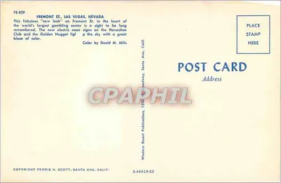 Las Vegas — ulica Fremont — Western Resort Publications, FS-859 — Rewers