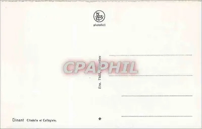 Dinant — Cidadela e Colegiata — Ern. Thill, Bruxelas — Verso