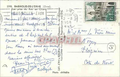 Bagnolles-de-l'Orne — Widok z Roc au Chien — Wyd. Sztuki « Rêma » — Rewers