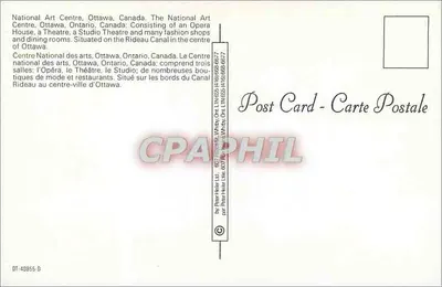 National Art Centre — Ottawa, Canadá — editor Peter Heier Ltd. — Verso
