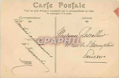 PARIS — A Abadia dos Bosques, as Ruínas — ND Phot, n° 1687 — Verso