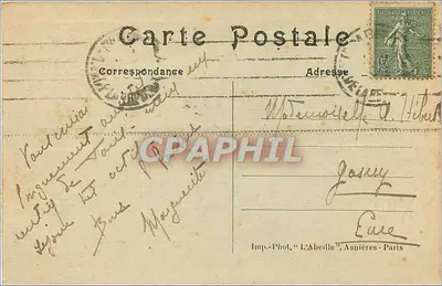 Kopiec zwycięstwa w Étoile — Paryż — Imp. Phot. 'L'Abeille', Asnières - Paryż — Rewers