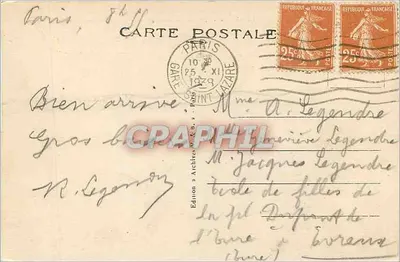 Parijs - Het Heilig Hart — Basiliek van het Heilig Hart — V & B, n°228 — Achterkant