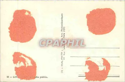 Ogród A. Brandt — Ogród publiczny — Wydawca: REAL-PHOTO, Paryż — Rewers