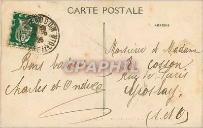 Zamek w Châteaudun — Façada Zachodnia — M.G. 33 — Rewers