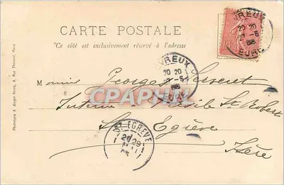 Évreux — L'Îton — Rue du Docteur Guindéy — Widok z mostu — G. Lebigre, wydawca, Évreux — Rewers