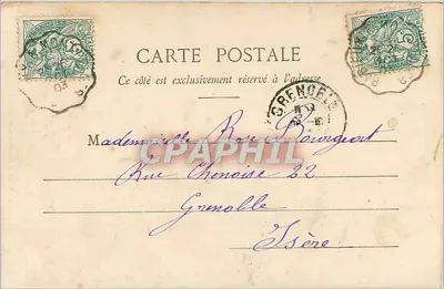Montpellier — Zamek Wody — Wydawnictwo Norvales Cartes de Montpellier, n°10 — Rewers