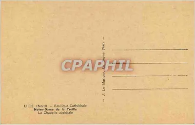 Lille (Nord) - Basílica-Catedral Nossa Senhora da Treille — A Capela Absidal — J. Le Marigny, Le Seyne (Var) — Verso