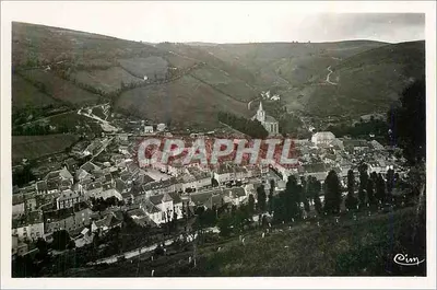 Chaudesaigues (Cantal) — Vue générale prise de la route de St-Chély — Photographe: P. Bonnier Macon