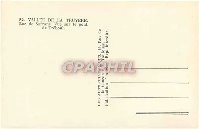 Wąwoz Truyère — Jezioro Sarrans, widok na most Tréboul — ARGRA — Rewers