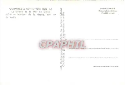 Jaskinia Morza Lodowego — wnętrze, widok na wyjście — Fotograficzne Jansol, Chambéry — Rewers