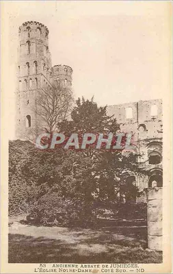 Antiga Abadia de Jumièges — A Igreja Notre-Dame, lado sul — N°58