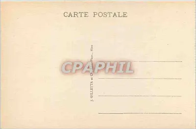 Zamek Świętego Honorata — Wyspa Lérins — Cannes — Édit. Gilletta, n° 422 — Rewers