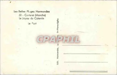 Le Joyau du Cotentin — Le Port — Édit. St-Pierre-Eglise — Verso