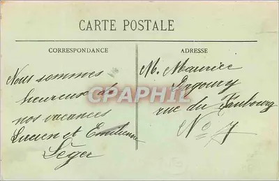 Ambiente de Cherbourg - JOBOURG - Os Rochos — Coleção P. B. Cherbourg — Verso