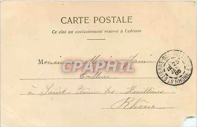 Palácio de Fontainebleau — Salão de Recepção das Rainhas-Mães — Thibault, editor, Cliché Michal — Verso