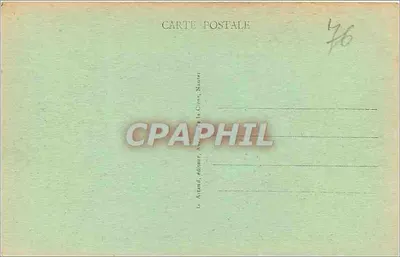 Dieppe - Il Castello — vista del castello con giardino e cannone — G. Artaud, Nacre — Verso