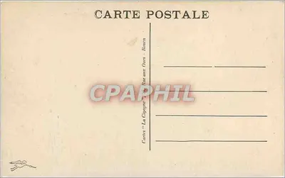Rouen — Vista geral tirada do Transbordeur — Cartas 'La Cigogne' — Verso