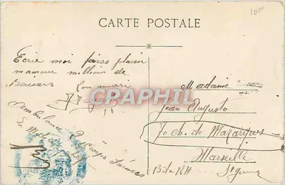 CANNES — Bulwar Croisette, widok z Hôtel de la Plage — seria 412 — Rewers