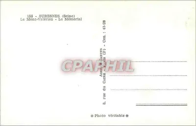 Suresnes (Seine) - O Mont-Valérien - O Memorial — editor Abellé-Carré, Paris — Verso