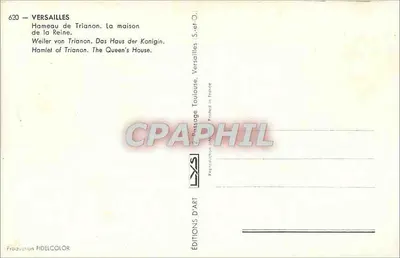 Versailles — Hameau de Trianon, Dom Królowej — Wydawnictwo Sztuki — Rewers
