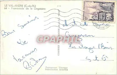 Le Val-André (C.-du-N.) — Promenade de la Lingouaure — Comhier (S.-et-L.) — Rewers