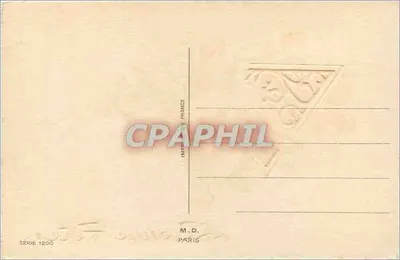 Róże — Karta życzeń — Imprimerie M.D. Paris, Série 1200 — Rewers