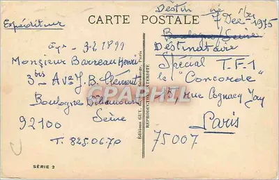 Tanz auf der Concorde — Éditions GUV, Paris — Serie 2 — Rückseite