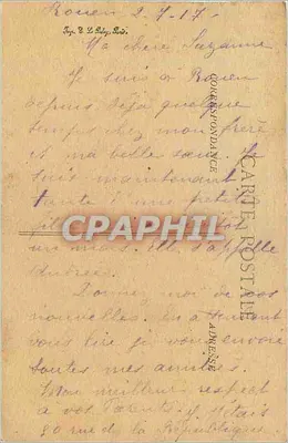 Rouen — Kościół św. Maclou — Panorama wykonana z wieży katedry — Rewers