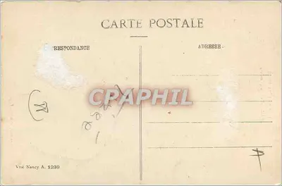 Raon-l'Étape (Vosges) — igreja e edifícios destruídos — Imprimeries Réunies de Nancy, n° 1239 — Verso
